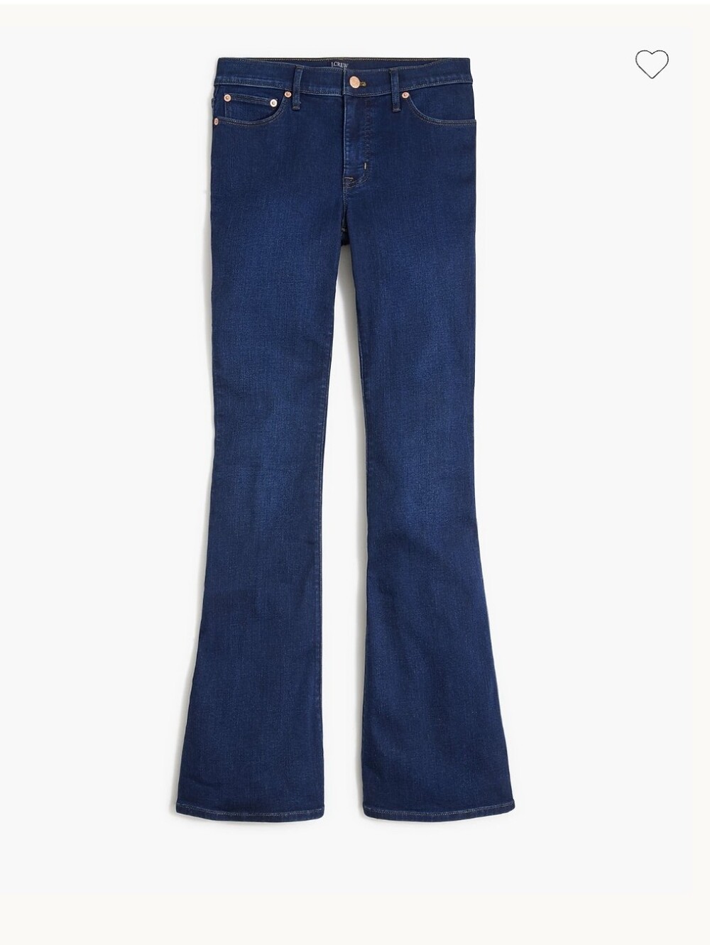 J. Crew Women's Full-Length Flare Jeans  Dark Blue Size 30